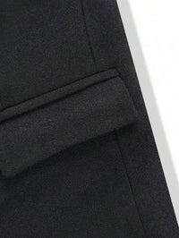 Men's Simple Plain Long Sleeve Woolen Shirt For Daily Wear Men Overcoats Luxurious Weddings
