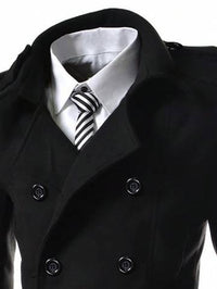 Men's 1pc Double Breasted Overcoat Men Overcoats Luxurious Weddings