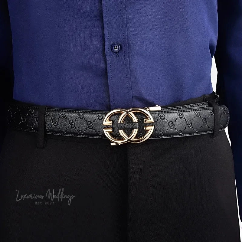 Luxury Designer Business Belt Men's Belt Luxurious Weddings