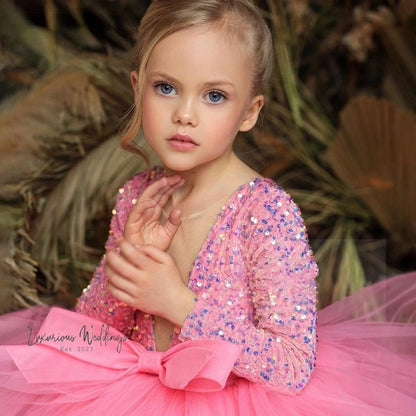 Princess Sequins Tutu Dress for Baby Girls girls sequins dress Luxurious Weddings