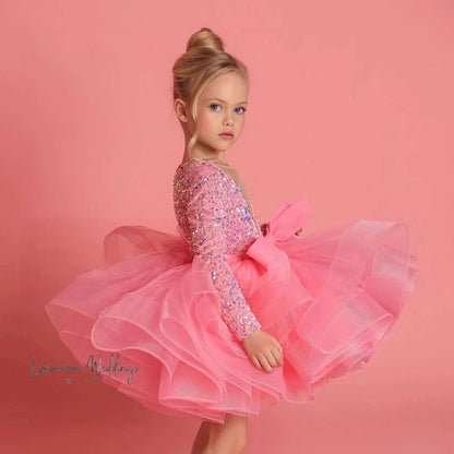 Princess Sequins Tutu Dress for Baby Girls girls sequins dress Luxurious Weddings