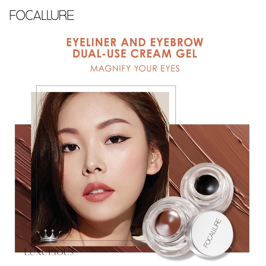 Focallure Waterproof Gel Eyeliner & Eyebrow Cream eyeliner & brow Luxurious Weddings