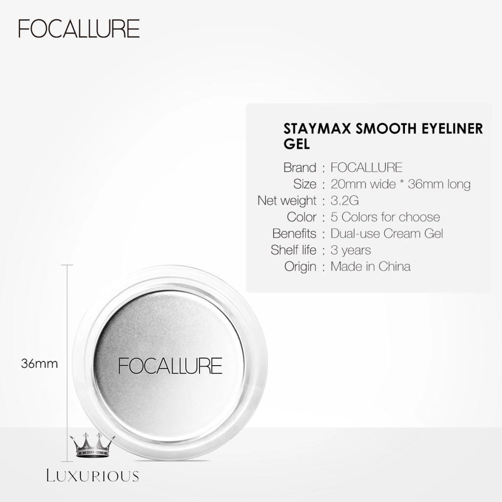 Focallure Waterproof Gel Eyeliner & Eyebrow Cream eyeliner & brow Luxurious Weddings