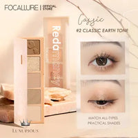 FOCALLURE 5 Colors Shimmer Eyeshadow Palette Eyeshadow Luxurious Weddings