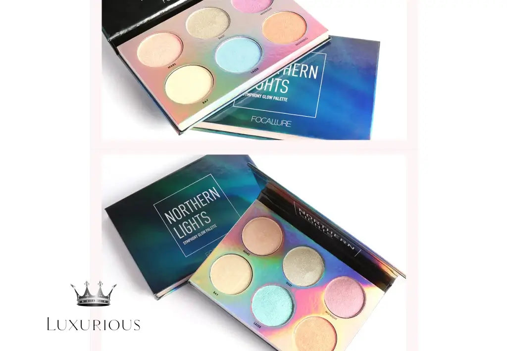 Focallure 6-Color Northern Lights Glow Bronzer Palette Bronzer Luxurious Weddings