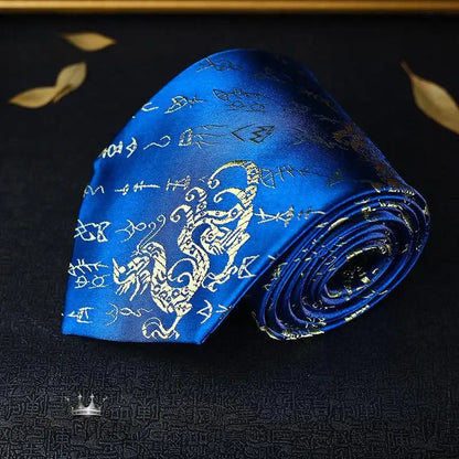 Luxury Dragon Necktie - Classic Office Business Gift Neckties Luxurious Weddings