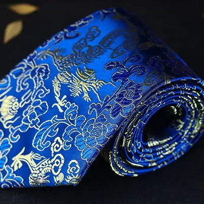 Luxury Dragon Necktie - Classic Office Business Gift Neckties Luxurious Weddings