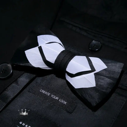 Handmade Feather Bow Tie Gift Set Bow Tie Luxurious Weddings