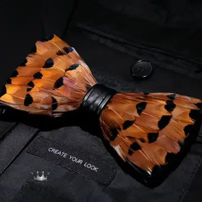 Handmade Feather Bow Tie Gift Set Bow Tie Luxurious Weddings