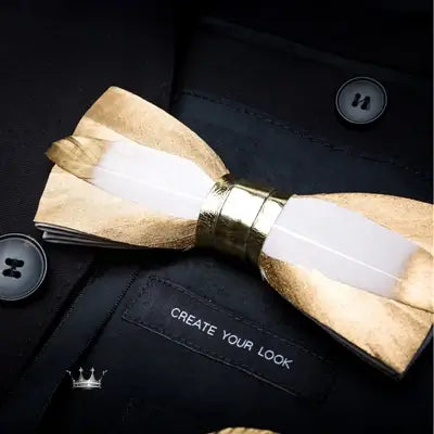 Handmade Feather Bow Tie Gift Set Bow Tie Luxurious Weddings