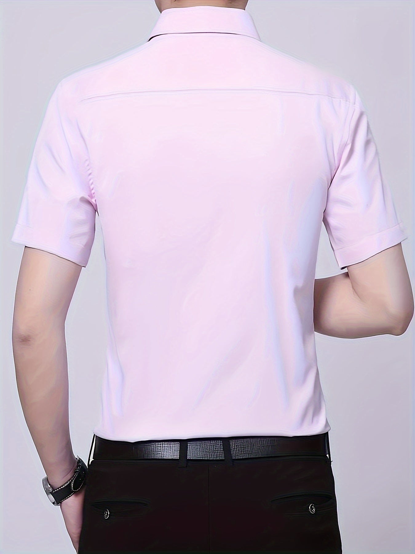Men's Solid Dress Shirt - Perfect for Any Occasion! Men's Formal Shirts Luxurious Weddings