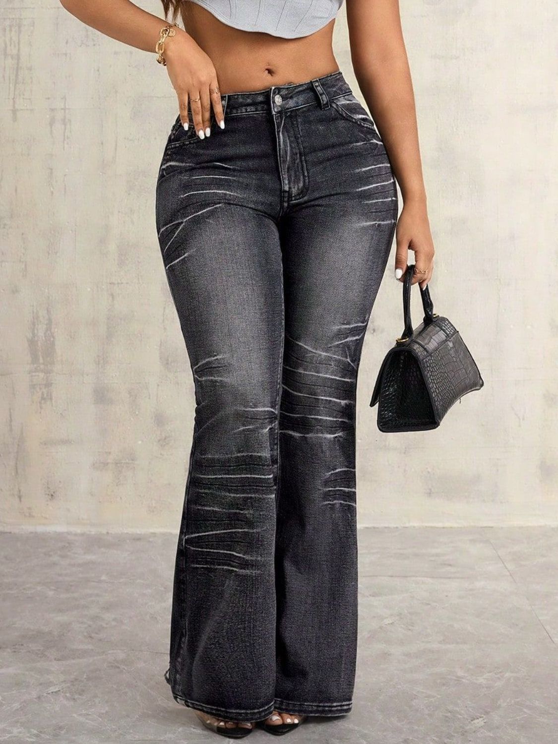 High Waist Bootcut Jeans Jeans Luxurious Weddings
