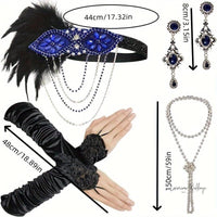 1920s Gatsby Accessory Set - Elegant Alloy Details Costume Set Luxurious Weddings