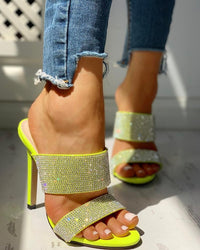 Women's rhinestone high heel sandals Sandals Luxurious Weddings
