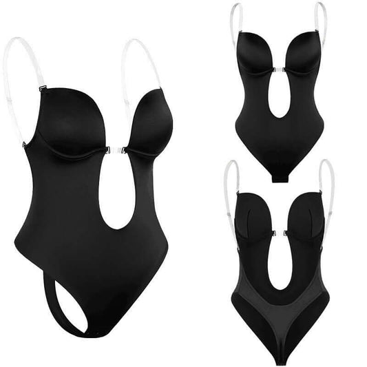 Hanging strap jumpsuit bra, V-line Shapewear dress jumpsuit bra Luxurious Weddings