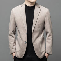 Thick men's wool suit loose casual suit jacket Luxurious Weddings