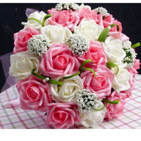Bride 's Bouquet Red Pink Blue And Purple bouquet Luxurious Weddings