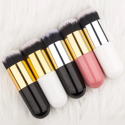 1Pcs New Chubby Pier Foundation Brush Makeup Brushes Luxurious Weddings