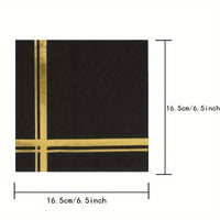 20pcs, Cocktail Napkins 2-Ply, 16.51cm Napkins Luxurious Weddings