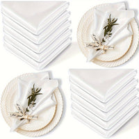 Coloured Satin Napkins - Set of 10 Napkins Luxurious Weddings