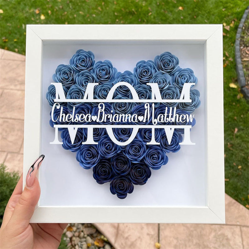 Customised Love Flower Photo Frame Mother's Day Gift Customised Photo Luxurious Weddings