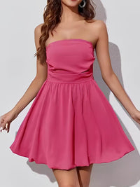 Ruched Tube Mini Dress Mini dress Luxurious Weddings