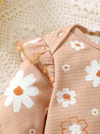 Children's Ruffled Floral Bodysuit and Bloomer, Headband Set kids clothing Luxurious Weddings