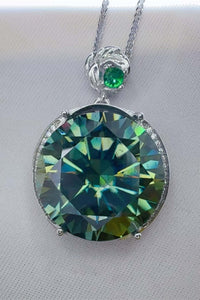 20 Carat Moissanite 925 Sterling Silver Pendant Necklace Necklace Luxurious Weddings