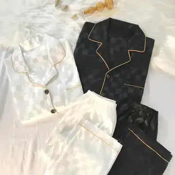 Couple Luxury Silk Pajamas Sets matching pjs Luxurious Weddings