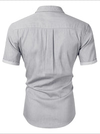 Men's Button Up Short Sleeve Shirt Shirt Luxurious Weddings