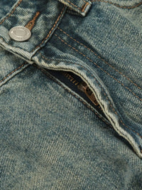 Men's Distressed High-Waist Straight Leg Jeans Jeans Luxurious Weddings