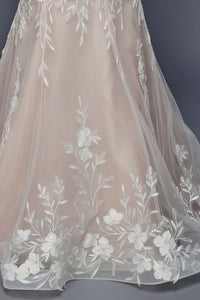 Skinny Straps Trumpet Wedding Gown wedding dress Luxurious Weddings