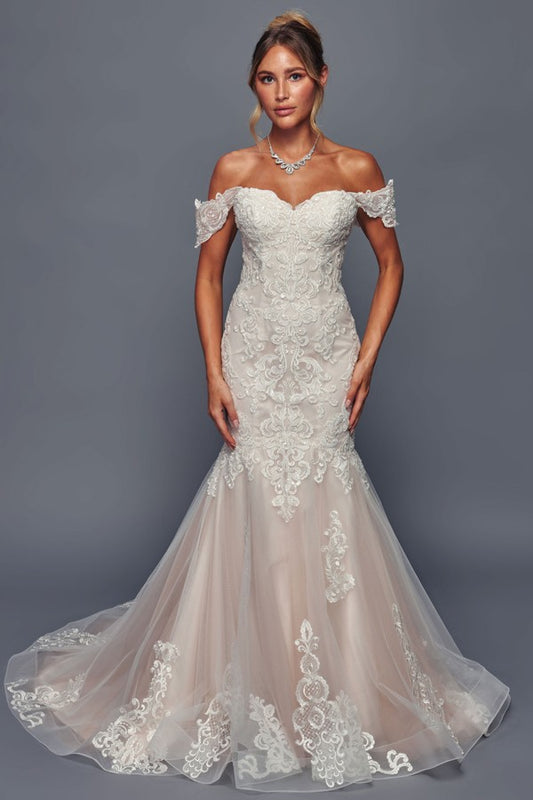 Off The Shoulder Sweetheart Neckline Mermaid Dress