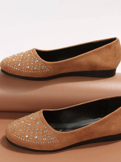 Rhinestone Flat Slip-Ons flats Luxurious Weddings