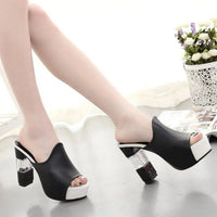 Open Toe Block Heels Sandals Heels Luxurious Weddings