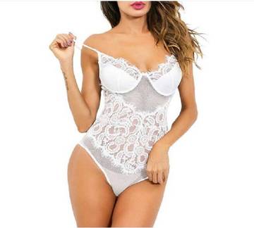 Woman Sexy Lingerie Lace Teddy Luxurious Weddings