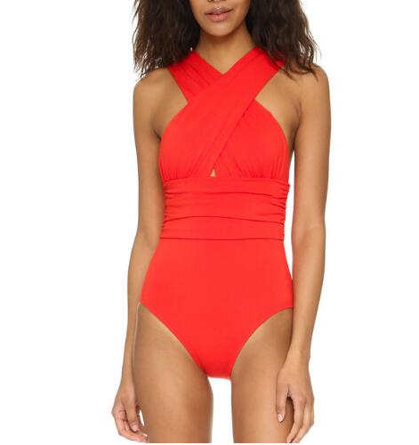 Black Red Sexy Cross Halter Women Swimwear Swimwear Luxurious Weddings