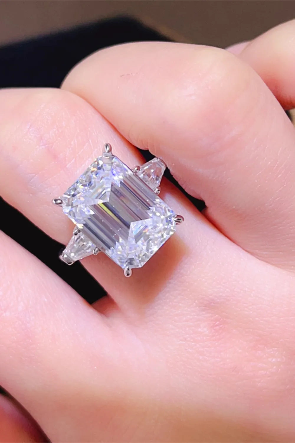 5 Carat Moissanite 925 Sterling Silver Ring men's rings Luxurious Weddings