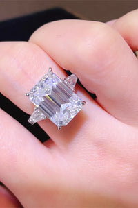 5 Carat Moissanite 925 Sterling Silver Ring men's rings Luxurious Weddings