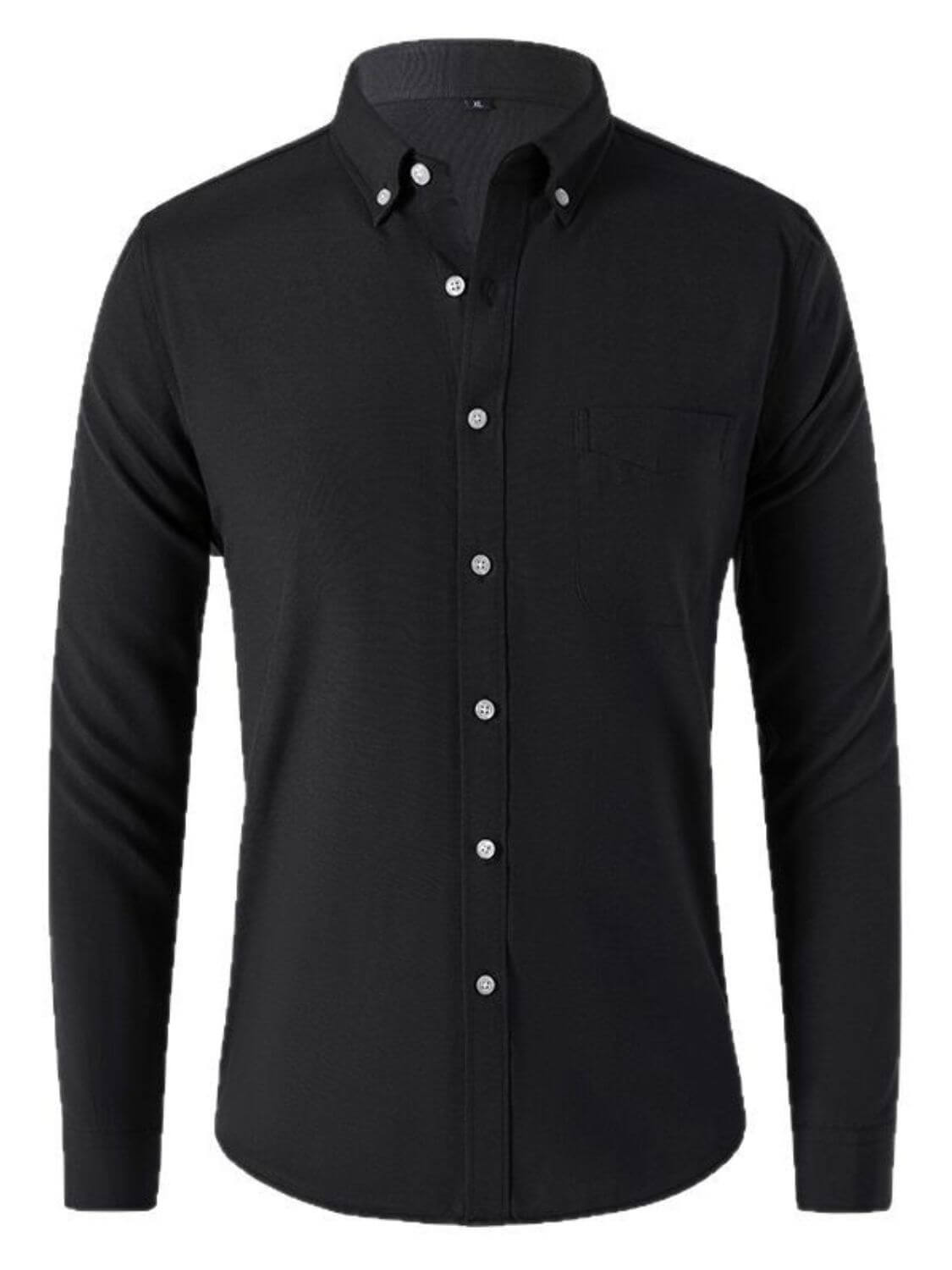 Men's Plus Size Button Down Collared Neck Shirt Men's Shirts Luxurious Weddings