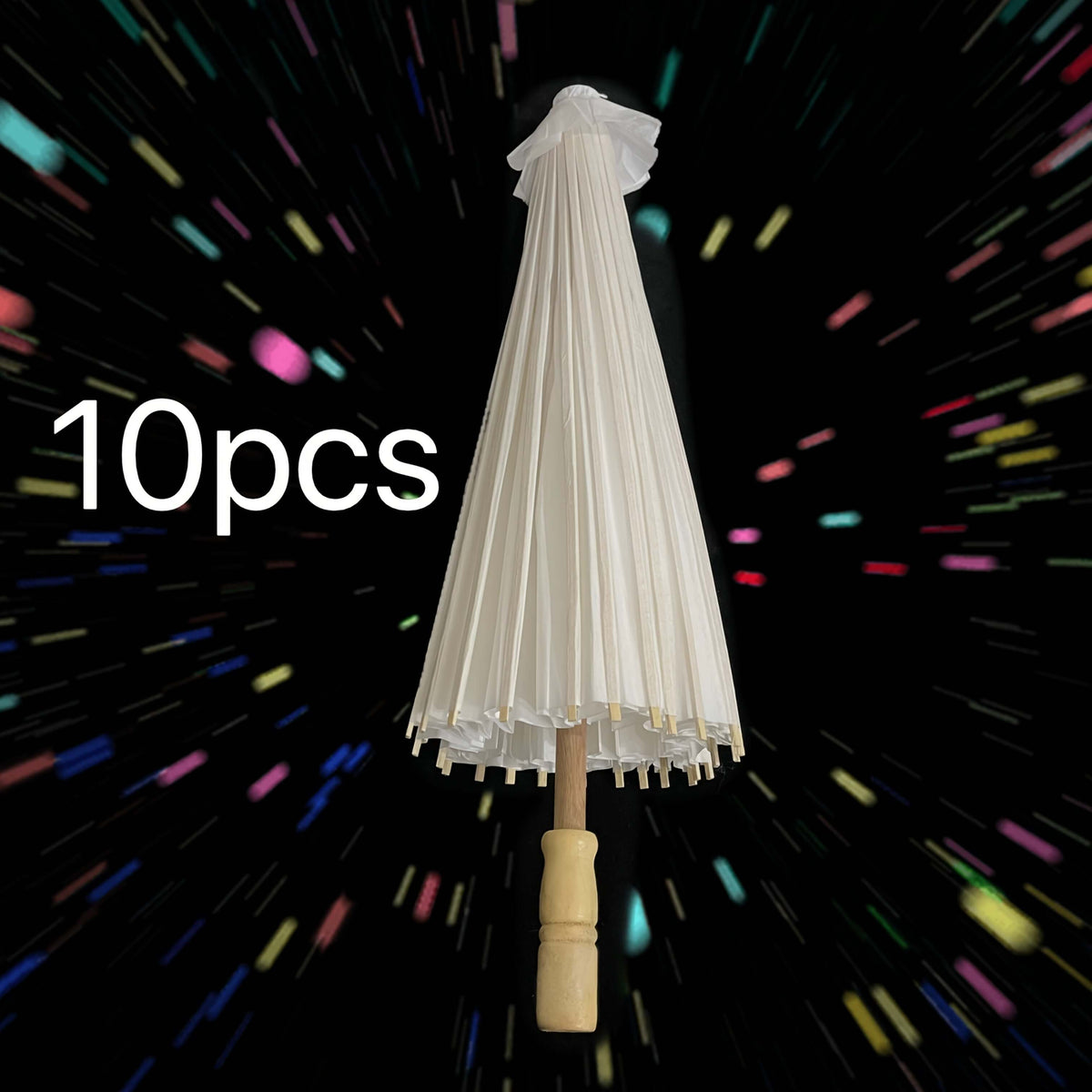 10pcs Large White Paper Umbrellas - Whimsical Design Umbrellas Luxurious Weddings