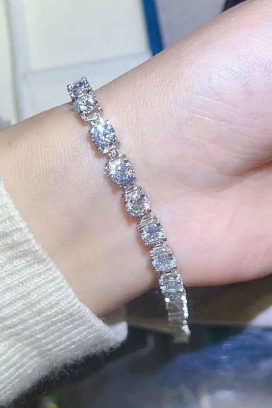 10 Carat Moissanite Platinum-Plated Bracelet bracelet Luxurious Weddings
