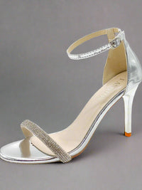 Open Toe Stiletto Sandals Bridal Shoes Luxurious Weddings