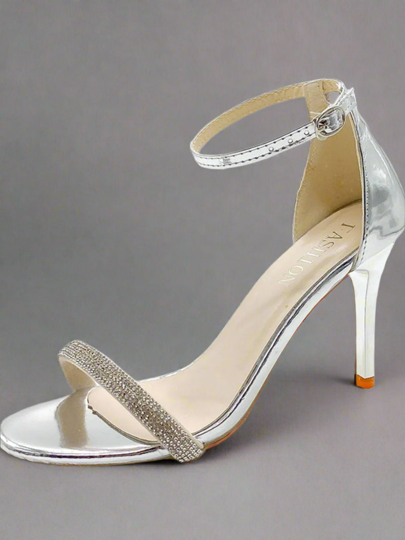 Open Toe Stiletto Sandals Bridal Shoes Luxurious Weddings