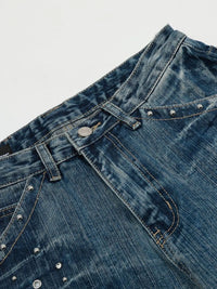 Men's Wide-Leg Vintage Wash Jeans Jeans Luxurious Weddings