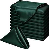 Coloured Satin Napkins - Set of 10 Napkins Luxurious Weddings