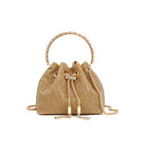 Classic rhinestone bag women's evening bag high-end tassel bag handbag textured full diamond crossbody portable bucket bag Handbags Luxurious Weddings
