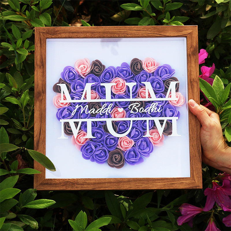 Customised Love Flower Photo Frame Mother's Day Gift Customised Photo Luxurious Weddings