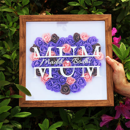 Customised Love Flower Photo Frame Mother's Day Gift Customised Photo Luxurious Weddings