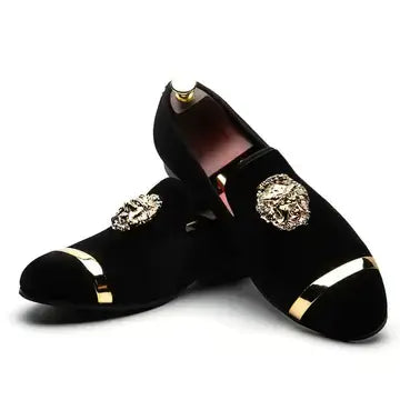 il Leone - Italian Style Red bottom Leather Loafers for Men slippers Luxurious Weddings